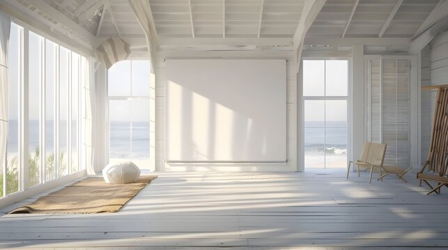 Empty whiteboard with backgrounds, including modern, realistic, and abstract settings. Perfect for versatile visual content and adaptable to different themes and uses.