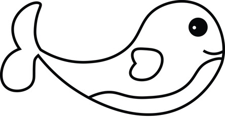 whale coloring page
