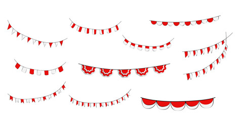 Indonesia Indepedence Day Flag Decoration SET