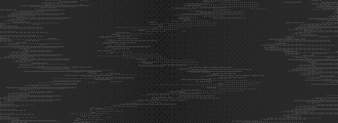 Obraz premium TV static noise background. Glitch pixelated texture. Damage, error, distorted VHS video screen overlay. Black white grunge random television interference. Vector digital pixel video effect wallpaper