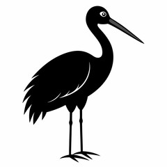 Stork Black silhouette