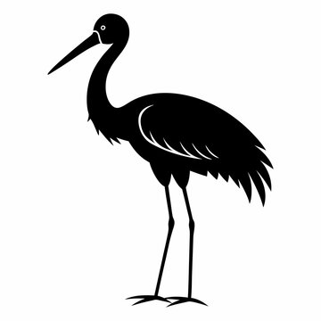 recommend clip art: Stork Black silhouette