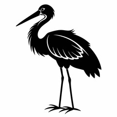 Stork Black silhouette