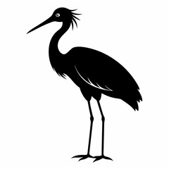 Stork Black silhouette