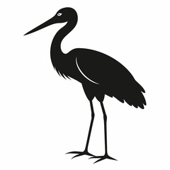 Stork Black silhouette