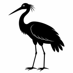 Stork Black silhouette