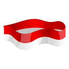 Vector Indonesia Flag Bracelet Illustration