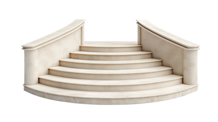 Staircase isolated on transparent background