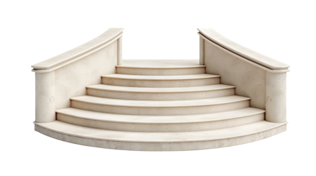 Staircase isolated on transparent background