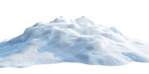 Snowdrift isolated on transparent background