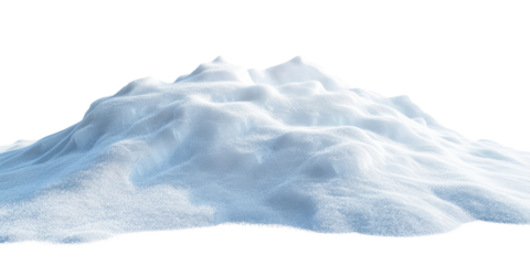 Snowdrift isolated on transparent background