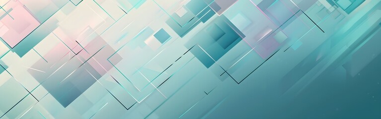 Fototapeta premium Luminous Fragments Geometric abstract background wallpaper