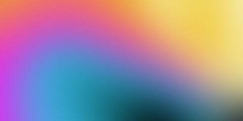 Obraz premium Colorful modern gradient background blue yellow and purple texture noise