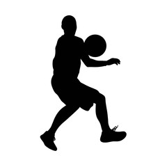 Silhouettes of Basketball Players, Sport Men, Collection, Silhouette, Jump, Run, Ball, Lifestyle, Playoff, Dynamic, Player