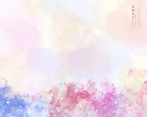 Abstract splashed watercolor background. Design for your cover, date, postcard, banner, logo.