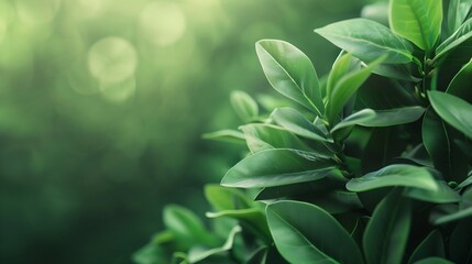 Fototapeta premium Nature plant copy space background AI Generated : Generative AI