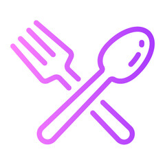 cutlery Line Gradient Icon