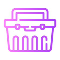 ice box Line Gradient Icon