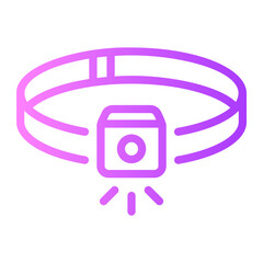 headlamp Line Gradient Icon