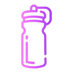 water bottle Line Gradient Icon