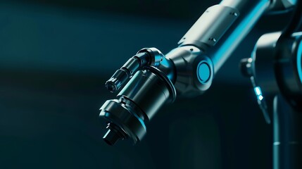 MLP Advanced robot arm system for digital industry and factory robotic technology Automation manufacturing robot controlled by industry engineering using IOT software connected to inte : Generative AI