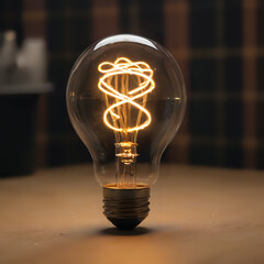 light bulb on paper
