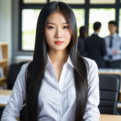 Fototapeta premium businesswoman working in office