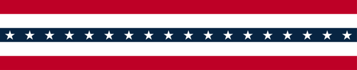 United States flag. Stars and stripes ribbon