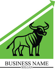 Bull Market  Symbol-Icon, can editable  Vector art illustration eps 10