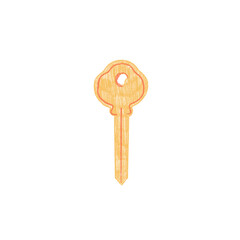 cute transparent key sketch illustration HD