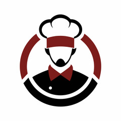 Chef icon logo design vector art Illustration 