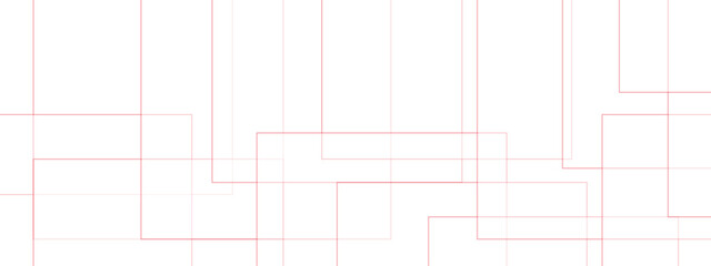 Abstract white and gray background design with red color technology concept geometric line. Futuristic architectural concept for dynamic websites, striking posters, and booklets.