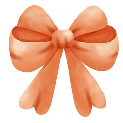 red bow isolated on white background