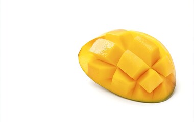 fresh mango on white background