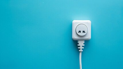 Power plug, isolated background, supplying electrical energy to appliances