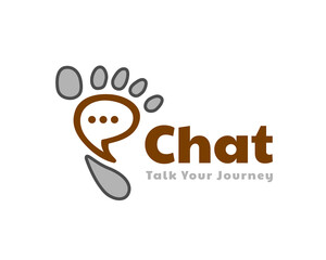 foot print forum solution logo design template