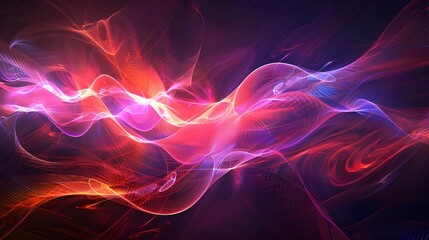 Fototapeta premium Abstract digital background. Can be used for technological processes, neural networks and AI, digital storages, sound and graphic forms, science, education, etc