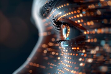 Captivating Cyberpunk-Inspired Digital Art with Glowing Fluid Patterns and Futuristic Lighting