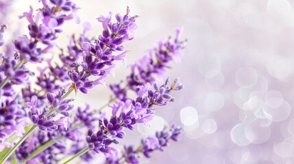 Lavender Flowers with Mist,