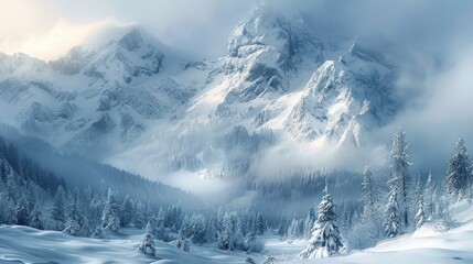 Obraz premium Adventurous Avvento: A Stunning Landscape View for your Travel Inspiration