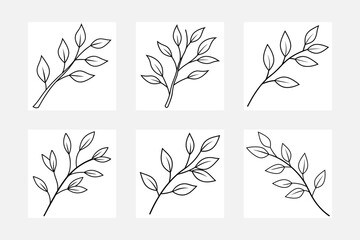 Stunning Leaves Branch artwork collection
