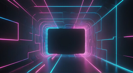 Fototapeta premium abstract background with glowing lines