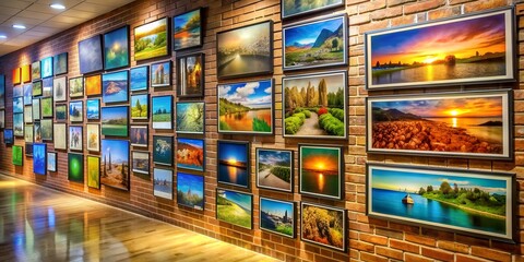 A picture on a wall informative Vibrant engaging AI Generative