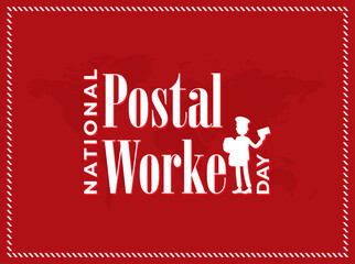 National Postal Worker Day Creative Design