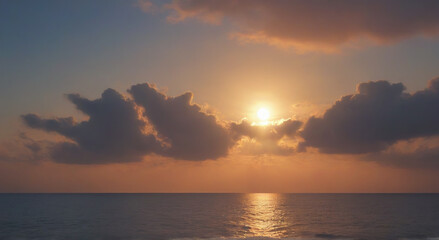 sunset over the ocean