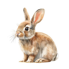 Obraz premium Animal watercolor illustration transparent background