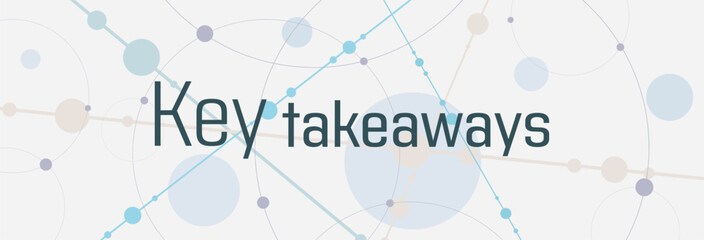 Key takeaways text on white background	