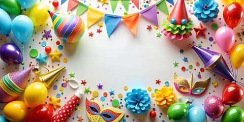 Party Fete Karneval Geburtstag  Dekoration AI-Created Content