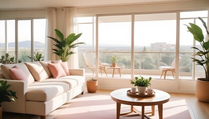 Fototapeta premium Photo interior modern design room 3d illustration