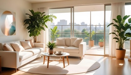 Fototapeta premium Photo interior modern design room 3d illustration